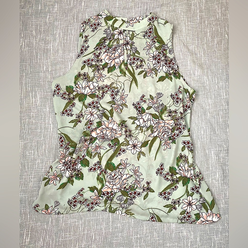 Loft Outlet Floral Sleeveless Blouse, Size M